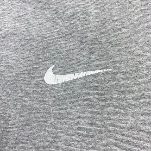 Vintage 90s Nike T-Shirt Men Large L Gray Just Do It Spell Out Graphic Print - Picture 4 of 11